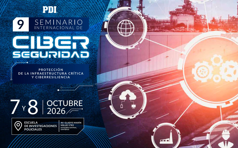 7 y 8 de octubre: Participa en línea en el Seminario Internacional de Ciberseguridad PDI 2026