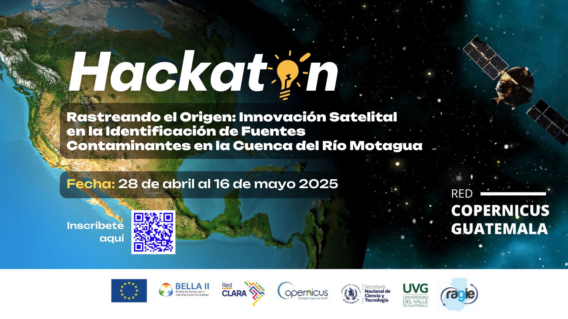 Hackatón sobre innovación satelital en la cuenca del Río Motagua
