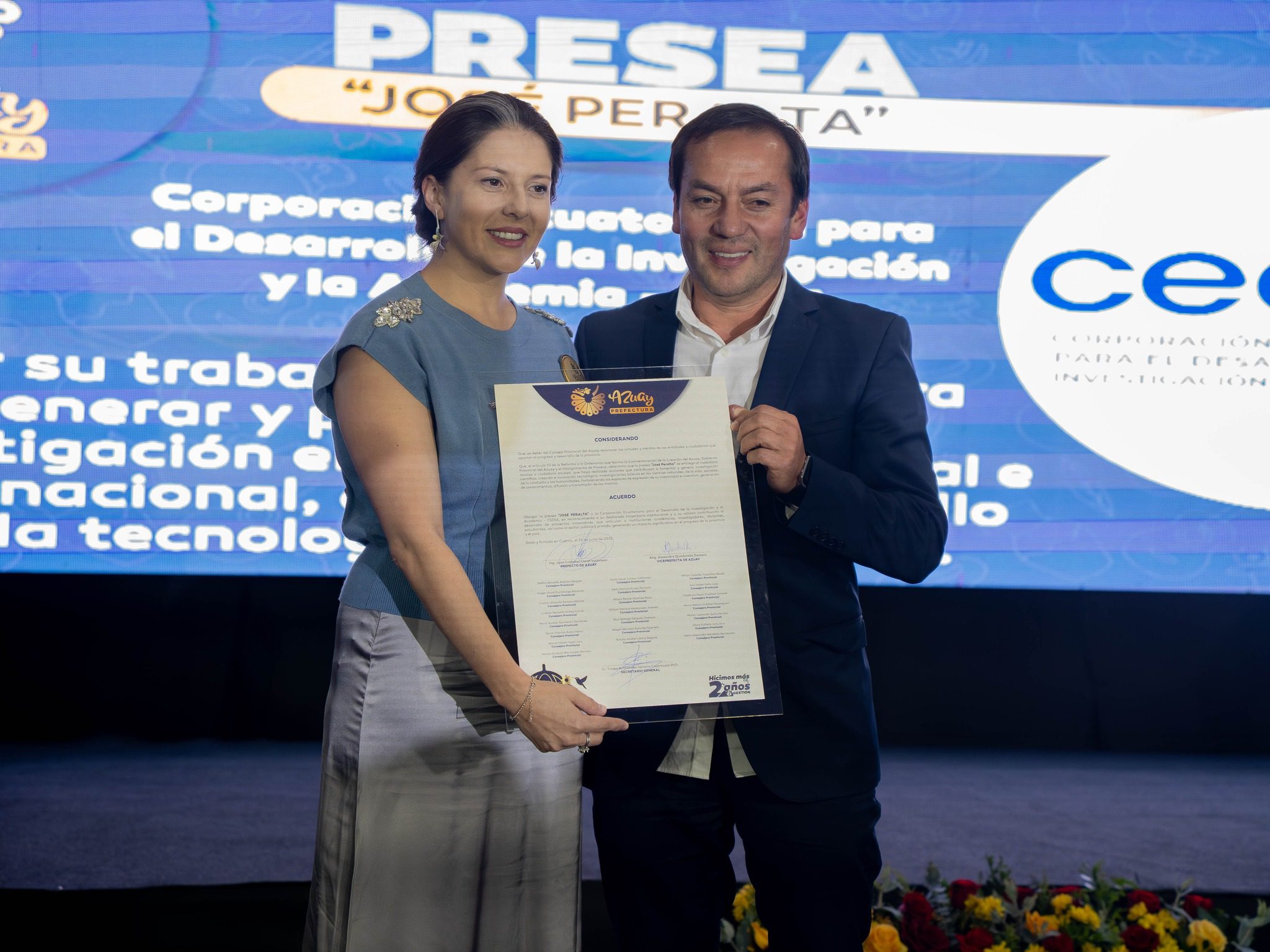  CEDIA recibe reconocimiento por su aporte a la ciencia y la innovación en Ecuador